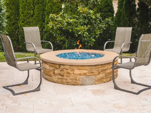 Fire feature built by Waterscapes Backyard Resorts in Middle Tennessee