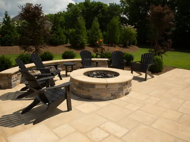 Fire feature built by Waterscapes Backyard Resorts in Middle Tennessee