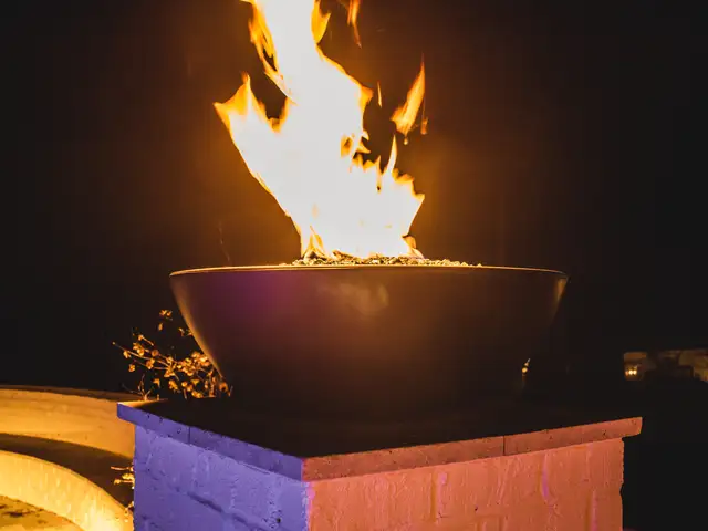 Fire feature built by Waterscapes Backyard Resorts in Middle Tennessee
