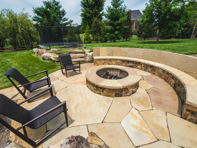 Fire feature built by Waterscapes Backyard Resorts in Middle Tennessee