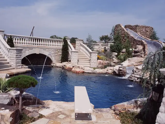 Free-form gunite pool built by Waterscapes Backyard Resorts in Middle Tennessee