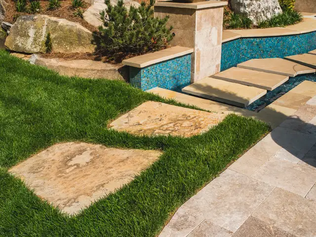Walkway and hardscape built by Waterscapes Backyard Resorts in Middle Tennessee