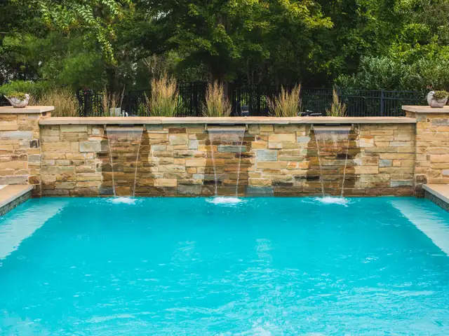 Water feature built by Waterscapes Backyard Resorts in Middle Tennessee