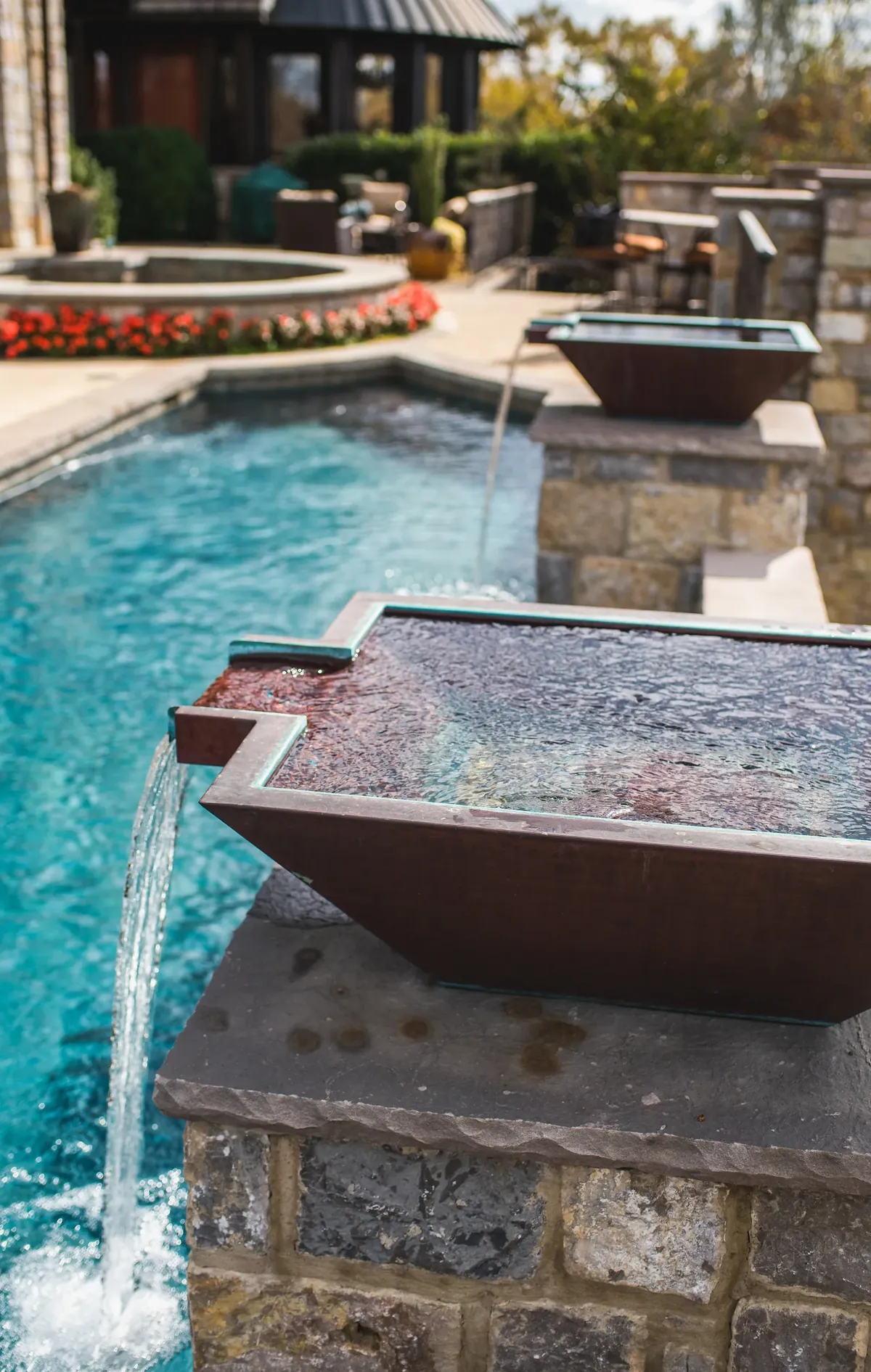 Custom pool and backyard in Columbia, Tennessee