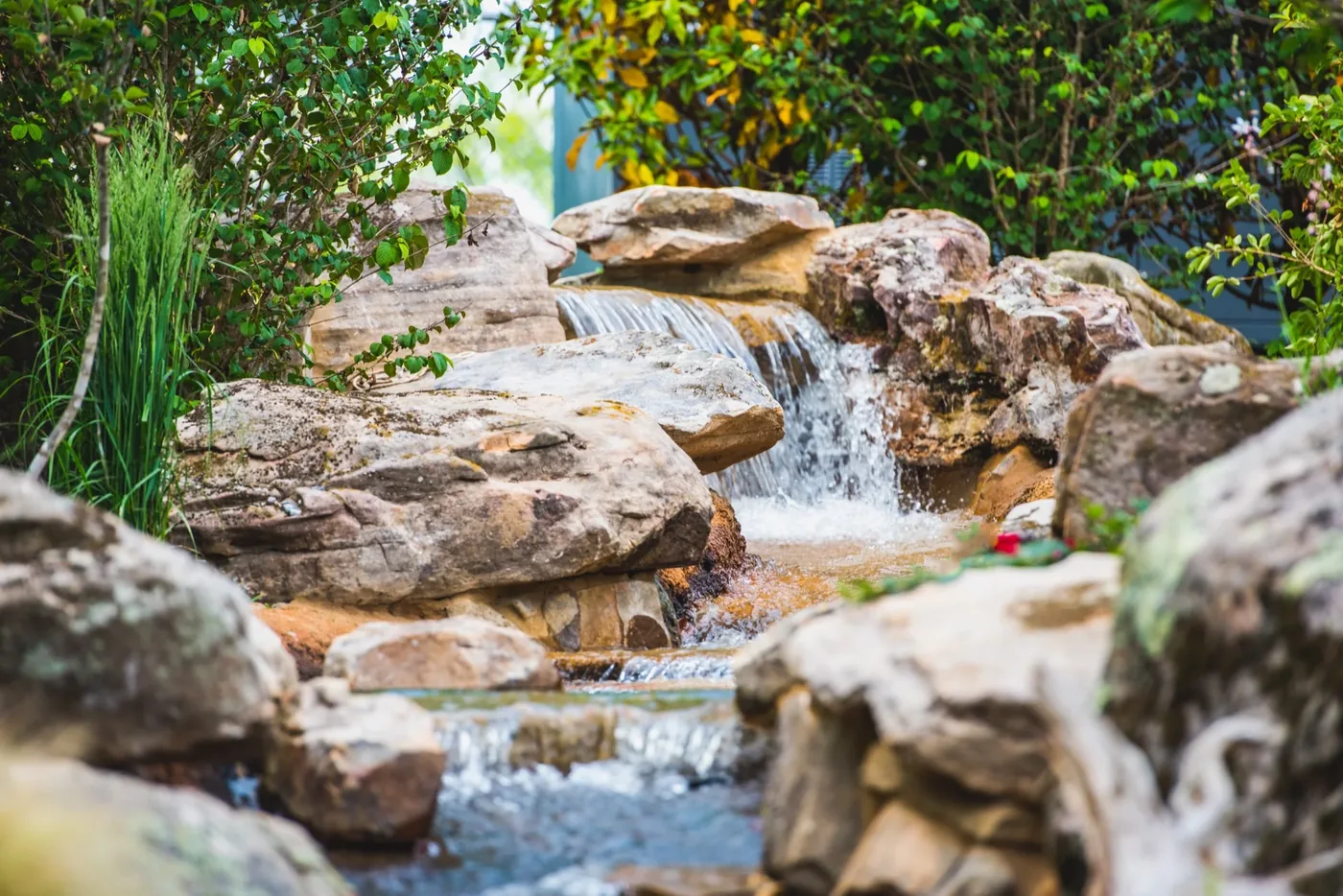 Rock Waterfall Feature