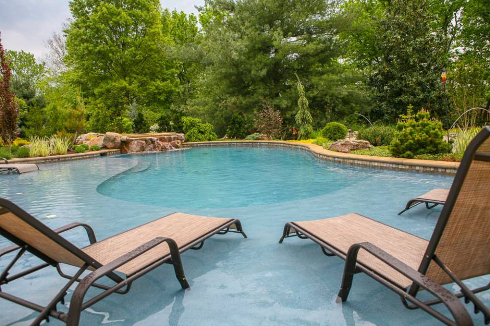 Peaceful sunning around In-ground pools and spas in Nashville, Franklin, Clarksville TN