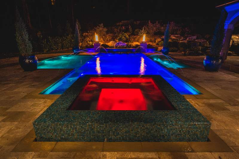 Pool designed by a swimming pool contractor in Nashville, TN